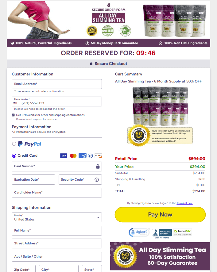 Secure Checkout Form